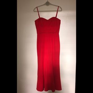 BHLDN red/orange dress